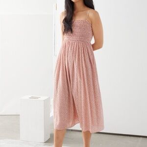 Smocked Midi Dress